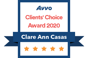 Avvo Client's Choice Award 2020 / Clare Ann Casas - Badge